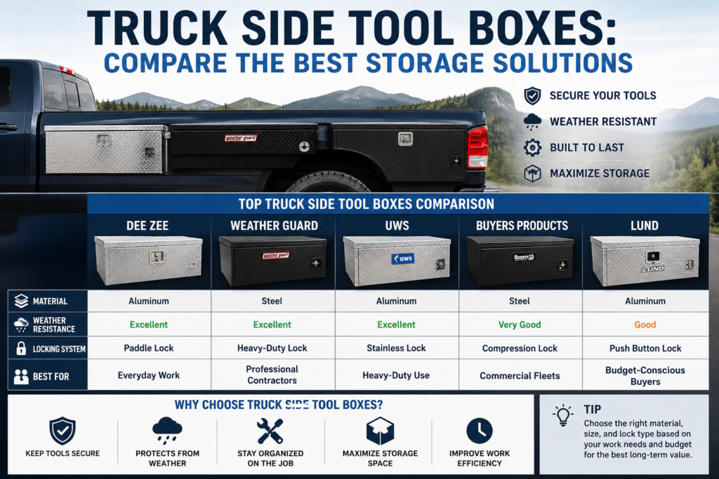 Truck Side Tool Boxes: Compare the Best Storage Solutions