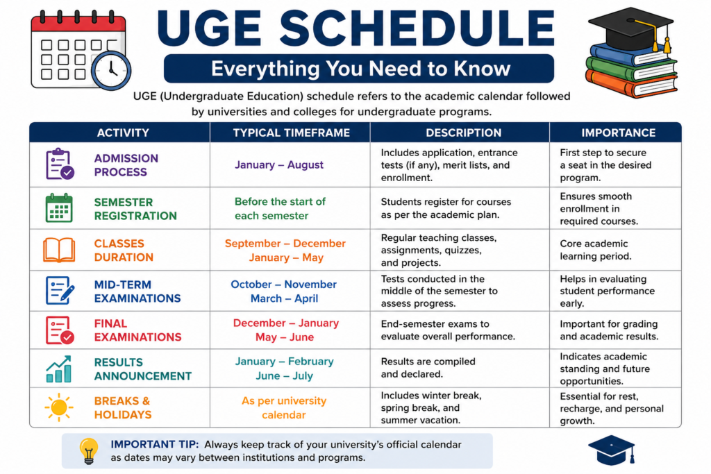 UGE Schedule Source