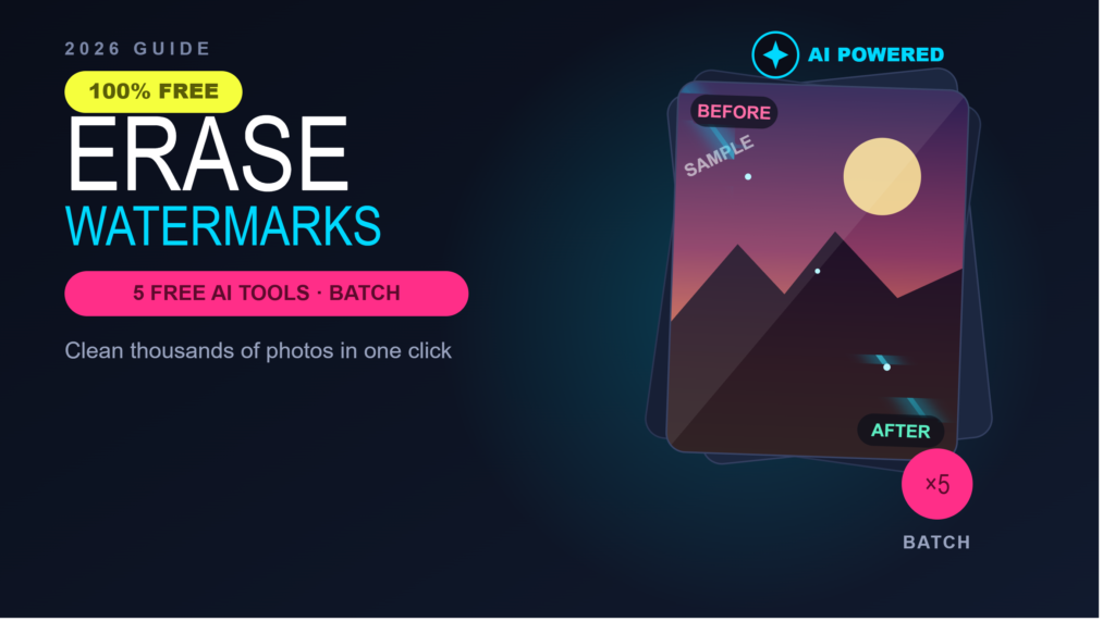 Best Free AI Batch Watermark Remover Tools