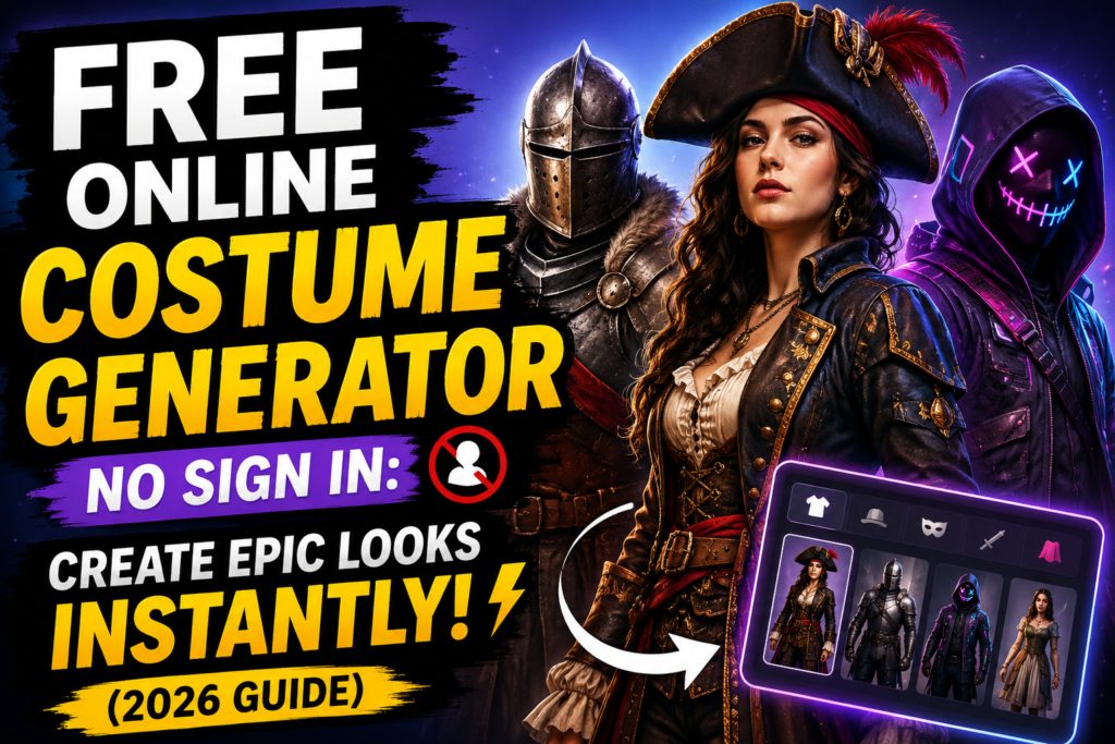 Free Online Costume Generator No Sign In: Create Epic Looks Instantly (2026 Guide)