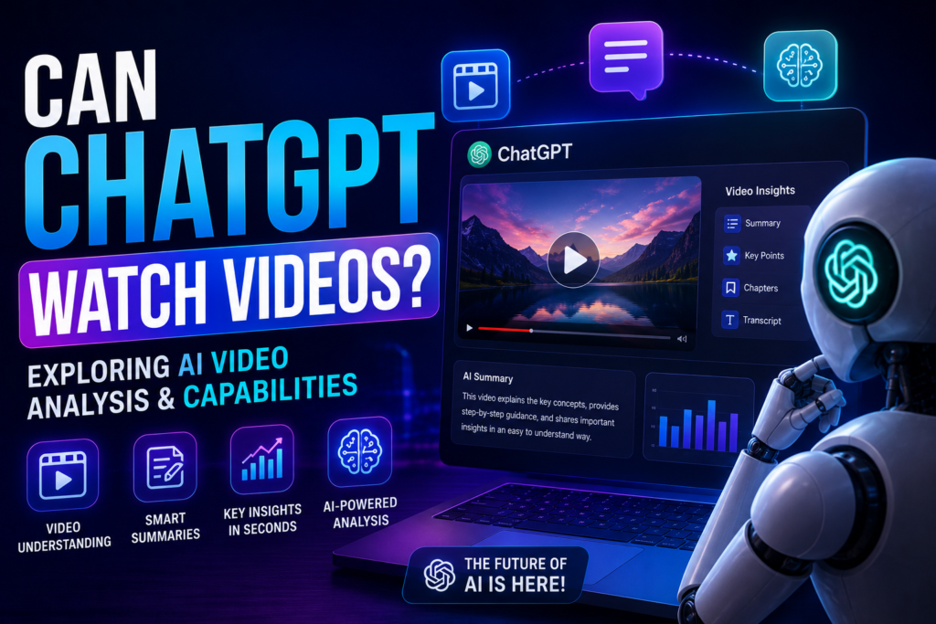 Can ChatGPT Watch Videos? Features, Limitations & Future Explained