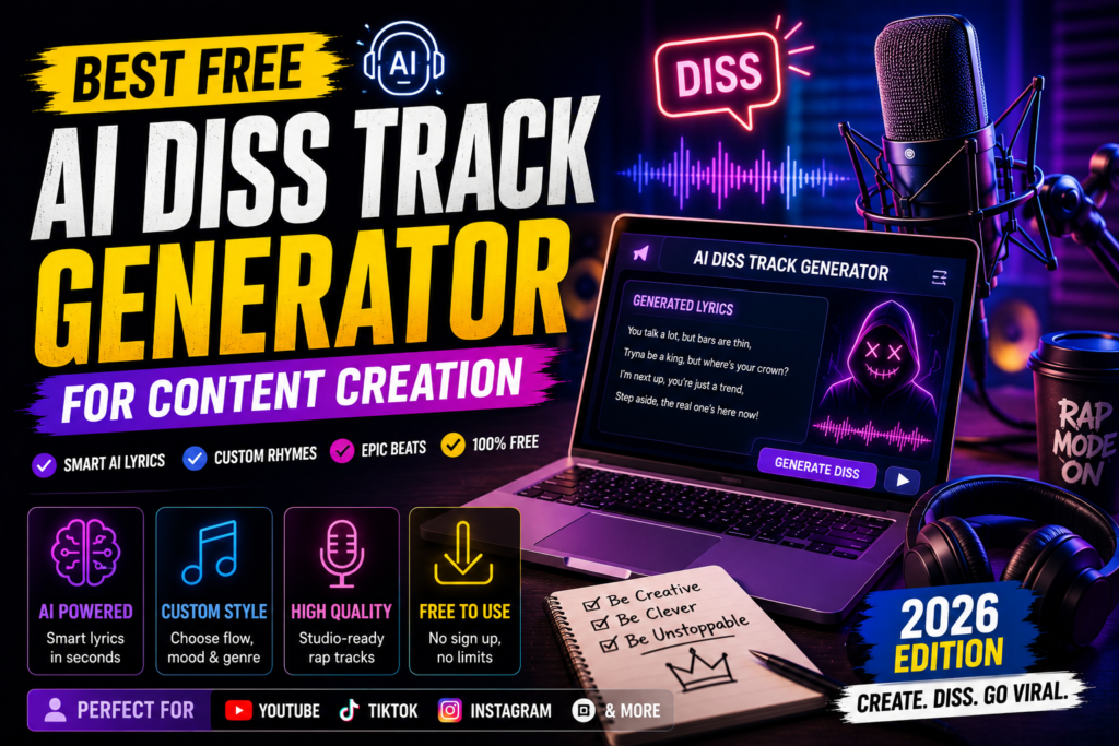 Best Free AI Diss Track Generator for Content Creation in 2026