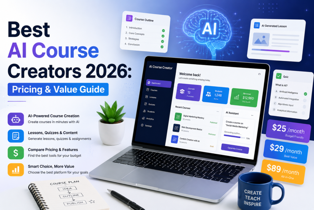 Best AI Course Creators 2026: Pricing & Value Guide