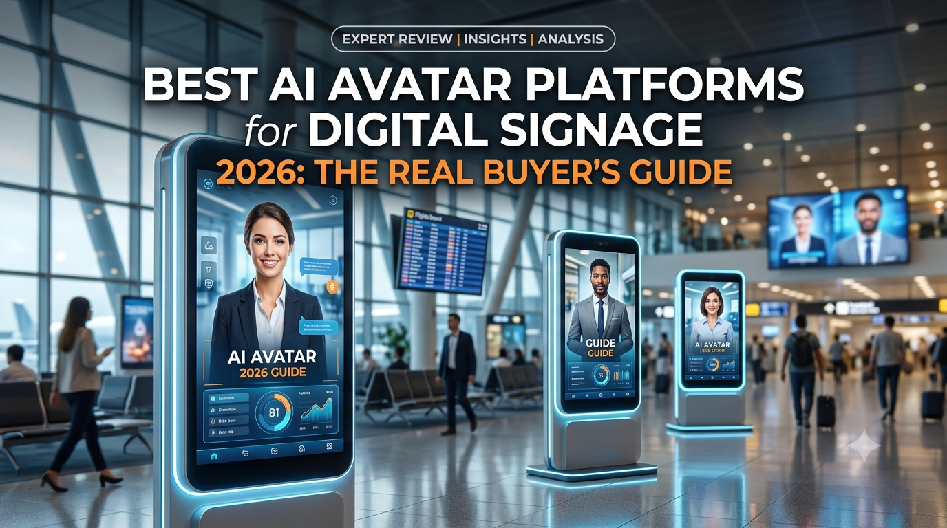 Best AI Avatar Platforms for Digital Signage in 2026: The Real Buyer's Guide