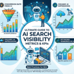AI search visibility metrics dashboard tracking performance chart